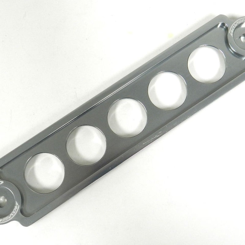 UNIVERSAL SILVER BILLET ALUMINIUM BATTERY TIE DOWN BIG BRACKET FOR CAR