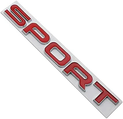 1 Pc Universal Metal Car Style Sport Letters Logo Emblem Car Rear Trunk Sticker