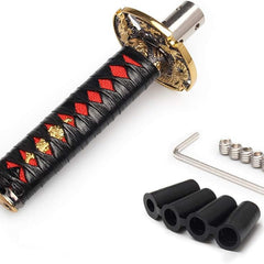 Samurai Sword JDM Car Manual Shift Knob Shifter Alloy Katana Adapter