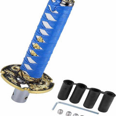 Samurai Sword JDM Car Manual Shift Knob Shifter Alloy Katana Adapter