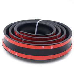 Samurai 4.9Ft/1.5M x 35MM Universal Black Car Rear Roof Trunk Spoiler Wing Lip Sticker