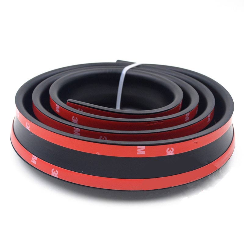 Samurai 4.9Ft/1.5M x 35MM Universal Black Car Rear Roof Trunk Spoiler Wing Lip Sticker