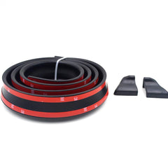 Samurai 4.9Ft/1.5M x 35MM Universal Black Car Rear Roof Trunk Spoiler Wing Lip Sticker