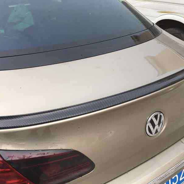 Samurai 4.9Ft/1.5M x 35MM Universal Black Car Rear Roof Trunk Spoiler Wing Lip Sticker