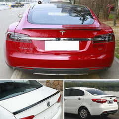 Samurai 4.9Ft/1.5M x 35MM Universal Black Car Rear Roof Trunk Spoiler Wing Lip Sticker