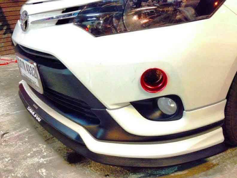 SAMURAI BLACK Car Body Kit Bumper Lip Side Skirt Rubber Edge Decorative Protector Trim