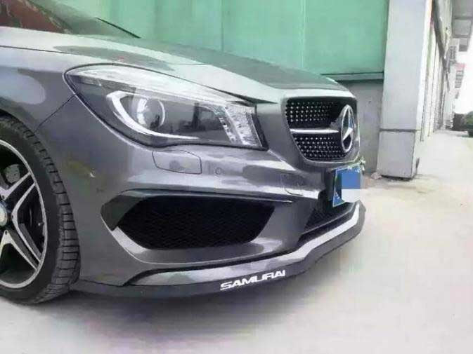 SAMURAI BLACK Car Body Kit Bumper Lip Side Skirt Rubber Edge Decorative Protector Trim