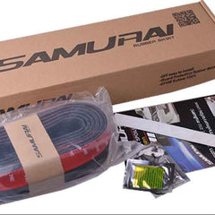 SAMURAI RED Car Body Kit Bumper Lip Side Skirt Rubber Edge Decorative Protector Trim