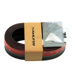 SAMURAI BLACK Car Body Kit Bumper Lip Side Skirt Rubber Edge Decorative Protector Trim