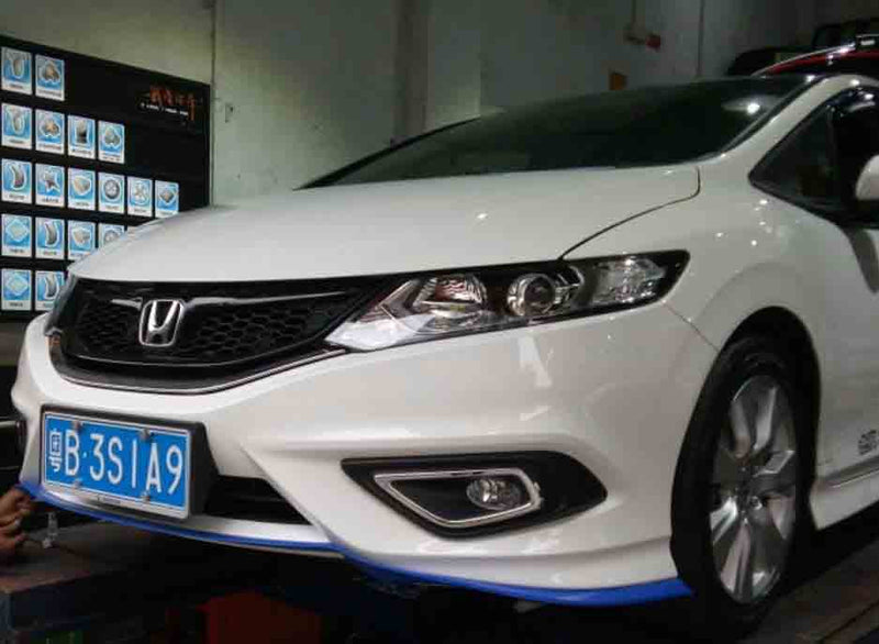 SAMURAI BLUE Car Body Kit Bumper Lip Side Skirt Rubber Edge Decorative Protector Trim