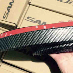 SAMURAI CARBON FIBER Car Body Kit Bumper Lip Side Skirt Rubber Edge Decorative Protector Trim