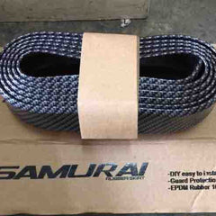 SAMURAI CARBON FIBER Car Body Kit Bumper Lip Side Skirt Rubber Edge Decorative Protector Trim