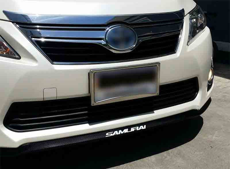 SAMURAI CARBON FIBER Car Body Kit Bumper Lip Side Skirt Rubber Edge Decorative Protector Trim
