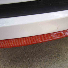 SAMURAI RED CARBON FIBER Look Car Body Kit Bumper Lip Side Skirt Rubber Edge Decorative Protector Trim