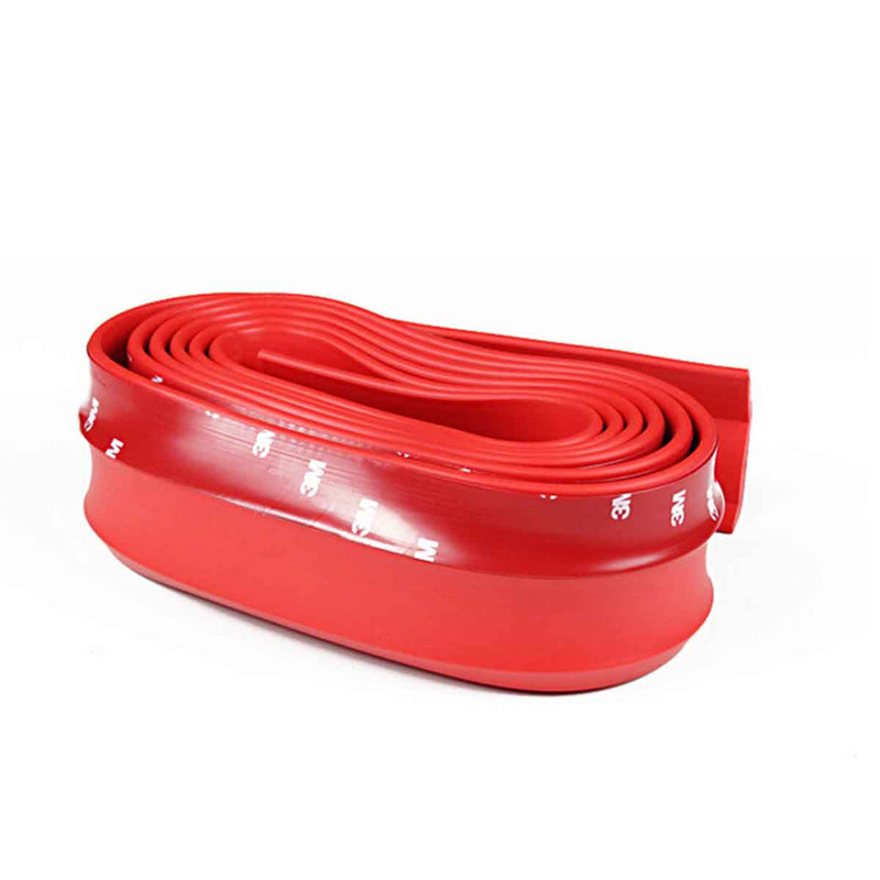 SAMURAI RED Car Body Kit Bumper Lip Side Skirt Rubber Edge Decorative Protector Trim