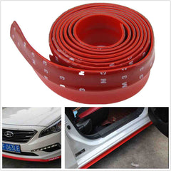 SAMURAI RED Car Body Kit Bumper Lip Side Skirt Rubber Edge Decorative Protector Trim