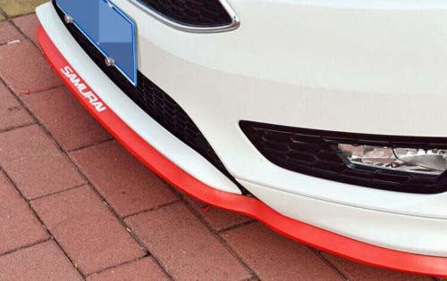 SAMURAI RED Car Body Kit Bumper Lip Side Skirt Rubber Edge Decorative Protector Trim