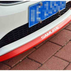 SAMURAI RED Car Body Kit Bumper Lip Side Skirt Rubber Edge Decorative Protector Trim