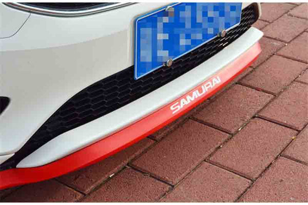 SAMURAI RED Car Body Kit Bumper Lip Side Skirt Rubber Edge Decorative Protector Trim