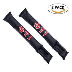 2pcs GTI Carbon Fiber Car Seat Gap Leak-Proof Plug
