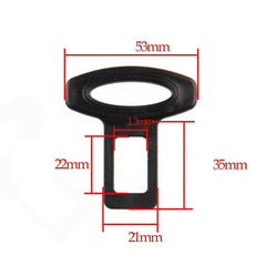 20pcs / 10sets Black Car Vehicle Universal Safety Plastic Seat Belt Buckle