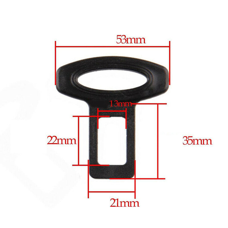 20pcs / 10sets Black Car Vehicle Universal Safety Plastic Seat Belt Buckle