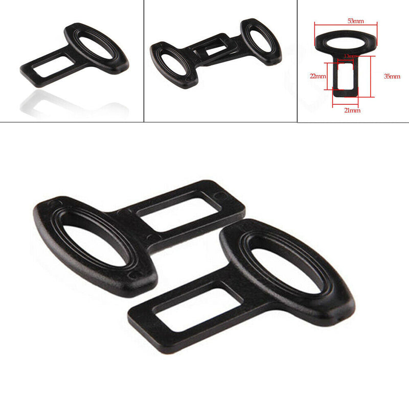 20pcs / 10sets Black Car Vehicle Universal Safety Plastic Seat Belt Buckle