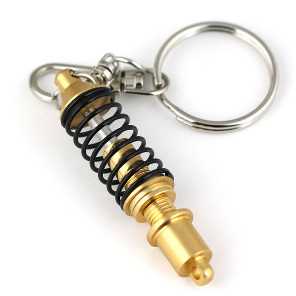 Adjustable Coilover Spring Car Part Shock Absorber Keyring Alloy Keychain (Assorted Color)