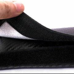 2Pcs S Line Carbon Fiber Embroidery Car Seat Belt Cover Safety Shoulder Pads