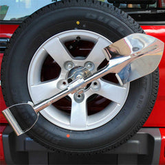 Stainless Steel Spare Wheel Shovel Spade With Mount And Lock For 4x4 & Off-Road