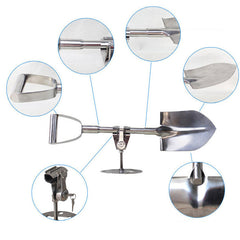 Stainless Steel Spare Wheel Shovel Spade With Mount And Lock For 4x4 & Off-Road