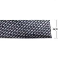 50mm x 50 Meters Universal Door Sill Protector, Carbon Fiber Rubber Front Bumper & Rear Bumper Guard, Door Enter Guard Scuff Plate Protectors for Most Cars