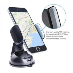360 Universal Car Holder Stand Mount Windshield Bracket For Mobile Cell Phone(Assorted Colour)