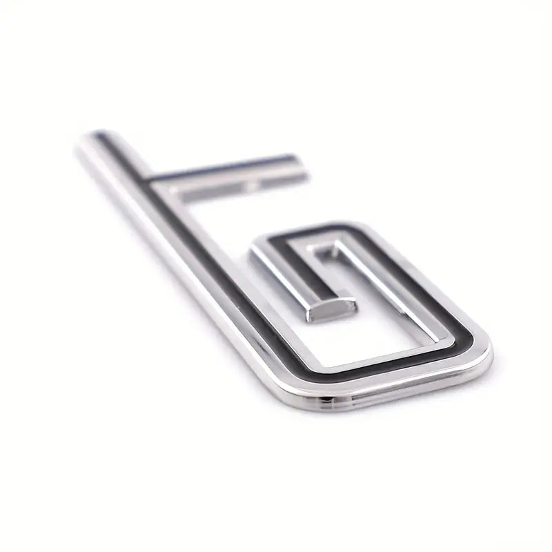 Silver Black GT Logo Car Emblem 3D Metal Badge Auto Racing Sport Sticker Tourer Decal