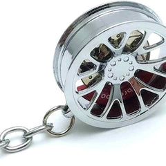 Car Tyre Keyring Rim Car Key Fob Metal Tyre Key Ring Decoration Pendant Brake Disc Wheel Hub Key Ring Car Accessories Gift