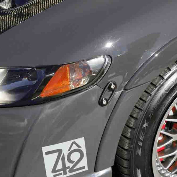 Silver Finish JDM Quick Release Fasteners For Car Bumpers Trunk Fender Hatch Lids Kit.