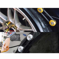 Silver Finish JDM Quick Release Fasteners For Car Bumpers Trunk Fender Hatch Lids Kit.