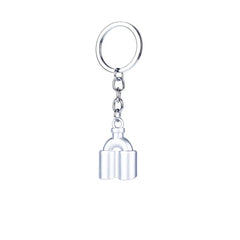 JDM Mini Exhaust Pipe Tail Shaped Model Car Metal Keychain Keyring Keyfob Key Chain Ring Accessories Pendent