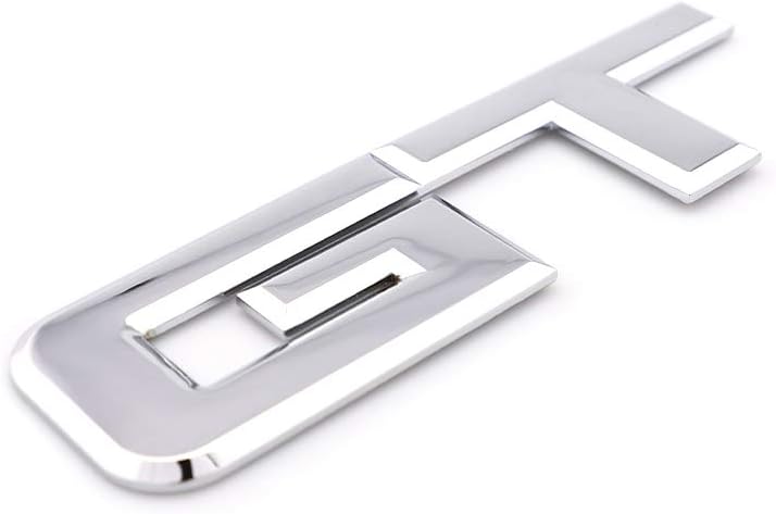 Silver Metal GT Auto Rear Tailgate Badge Emblem Fender Trunk Lid Self Adhesive Sticker For Car