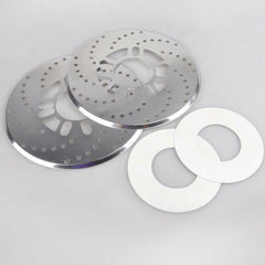 2X Silver Universal Auto Car Wheel Decorative Brakes Disc Brake Racing Cover 10.2