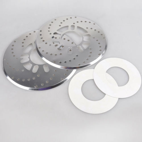 2X Silver Universal Auto Car Wheel Decorative Brakes Disc Brake Racing Cover 10.2