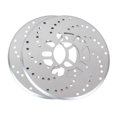 2X Silver Universal Auto Car Wheel Decorative Brakes Disc Brake Racing Cover 10.2