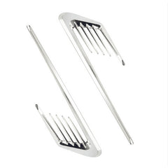 2PCS Chrome Car SUV Air Flow Fender Side Vent Decoration Sticker Accessories