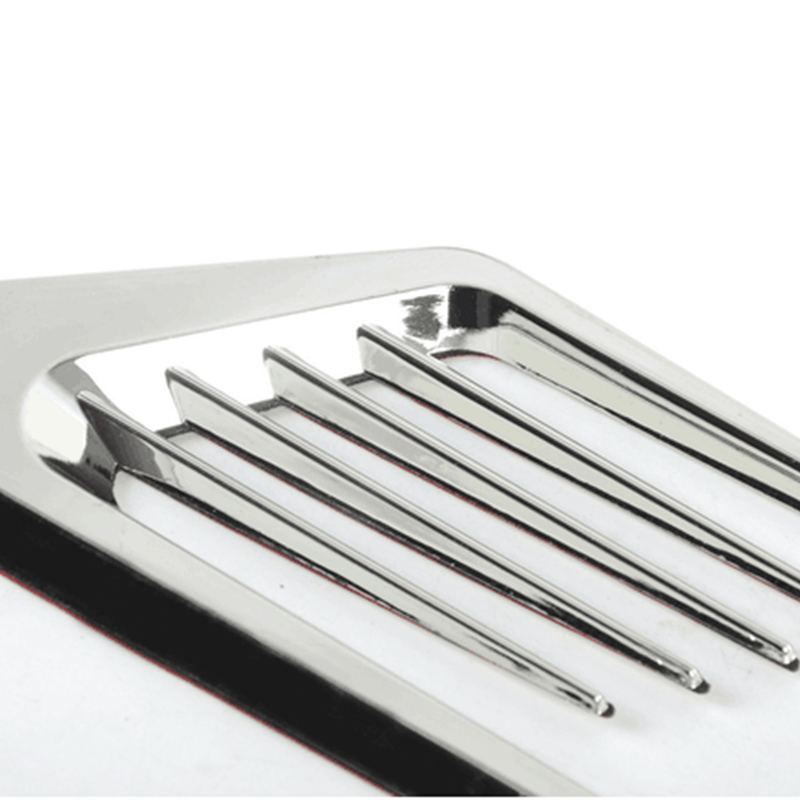 2PCS Chrome Car SUV Air Flow Fender Side Vent Decoration Sticker Accessories