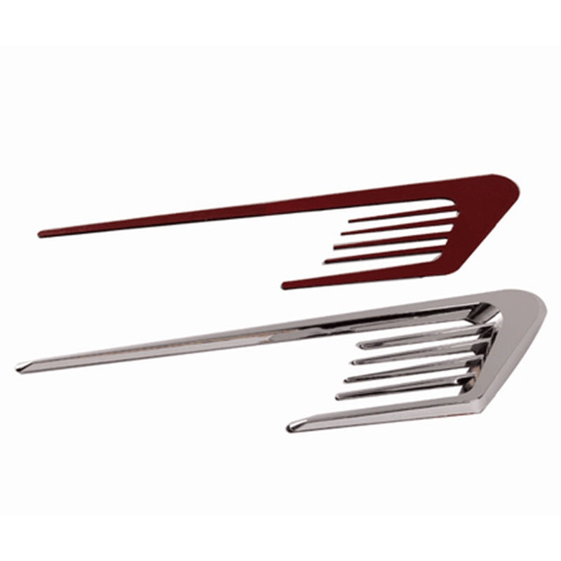 2PCS Chrome Car SUV Air Flow Fender Side Vent Decoration Sticker Accessories
