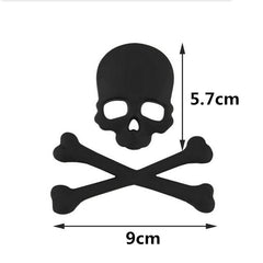 2015 NEW Gold Car Auto Logo 3D Metal Emblem Badge Decals Skeleton Skull Bone