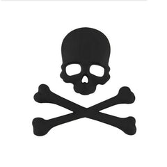 2015 NEW Black Car Auto Logo 3D Metal Emblem Badge Decals Skeleton Skull Bone