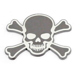 2015 NEW Silveer-White Car Auto Logo 3D Metal Emblem Badge Decals Skeleton Skull Bone