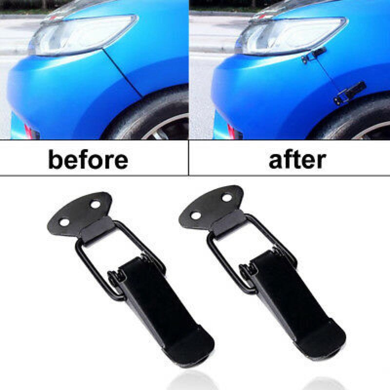 2pcs Car Mix Design Boot Bonnet Side Bumper Toggle Fasteners Catch Clips