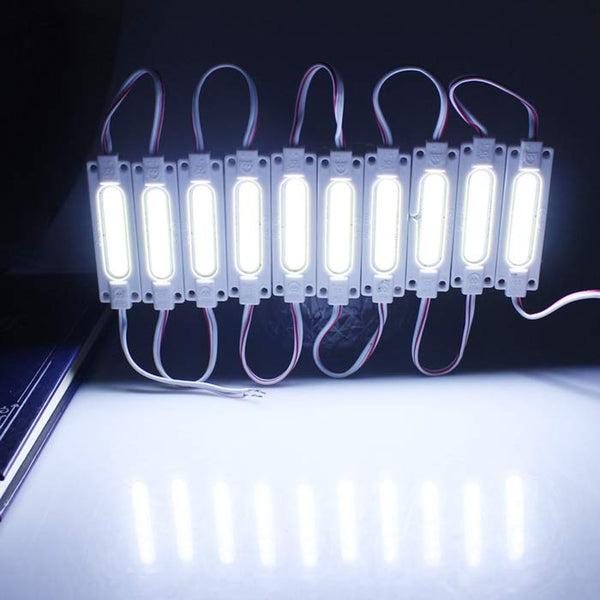 10pcs 2W White Tube Injection LED COB Module Light lamp DC12V